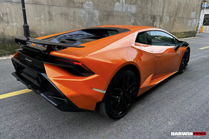 Parachoques trasero DarwinPRO 2015-2019 Lamborghini Huracan LP610 y LP580 Convertible a estilo Tecnica (SE REQUIERE CAMBIAR EL SISTEMA DE ESCAPE)