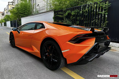 Parachoques trasero DarwinPRO 2015-2019 Lamborghini Huracan LP610 y LP580 Convertible a estilo Tecnica (SE REQUIERE CAMBIAR EL SISTEMA DE ESCAPE)