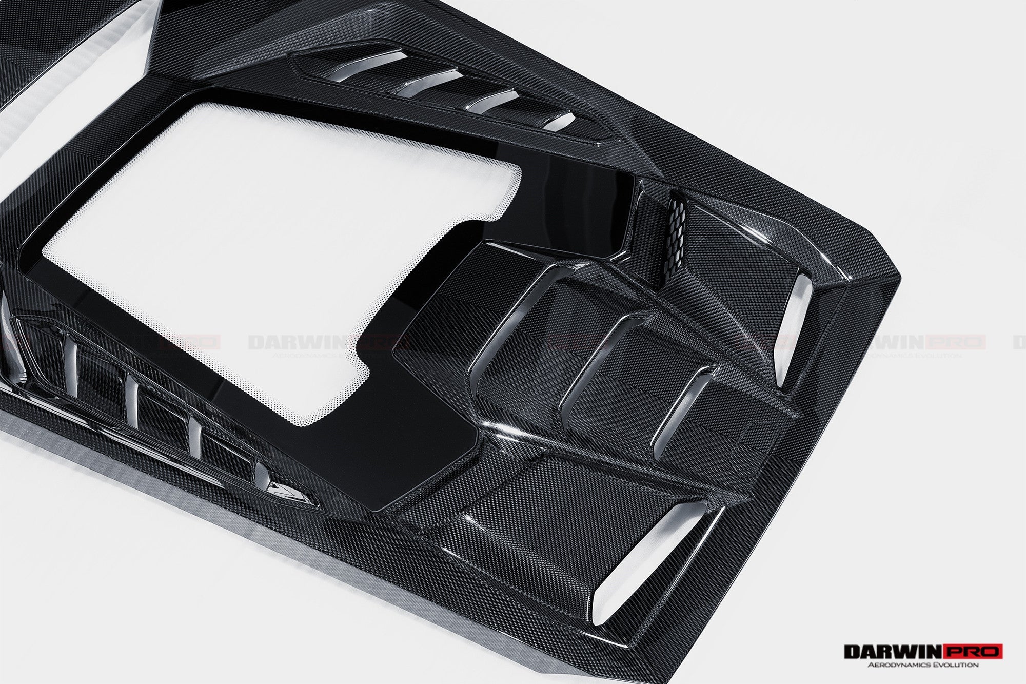 DarwinPRO 2015-2025 Lamborghini Huracan LP610 & LP580 & EVO Coupe Convert Tecnica Style Dry Carbon Fiber Rear Engine Hood