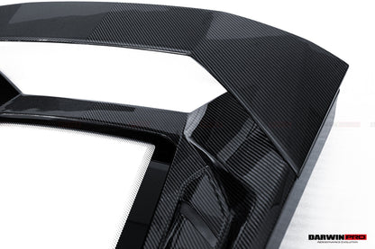 DarwinPRO 2015-2025 Lamborghini Huracan LP610 & LP580 & EVO Coupe Convert Tecnica Style Dry Carbon Fiber Rear Engine Hood