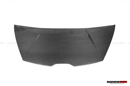 DarwinPRO 2015-2025 Lamborghini Huracan LP610 & LP580 & EVO Convert Tecnica Style Dry Carbon Fiber Hood