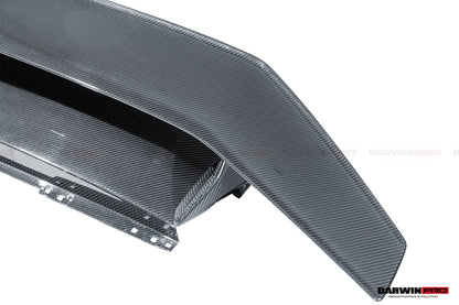 DarwinPRO 2015-2025 Lamborghini Huracan LP610 & LP580 & EVO Tecnica Style Dry Carbon Fiber Trunk Spoiler Wing