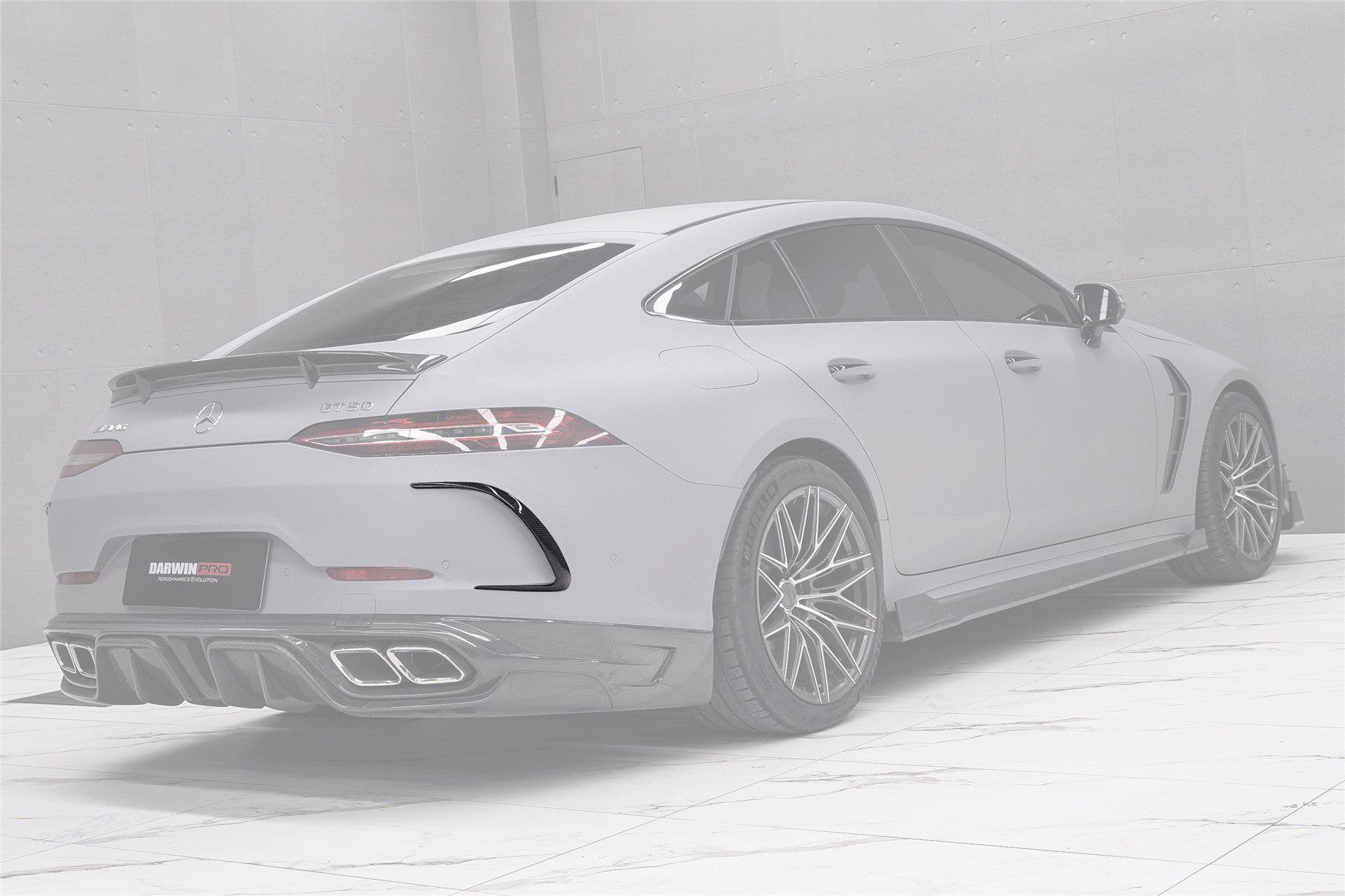 DarwinPRO 2019-2024 Mercedes Benz AMG GT50 GT53 GT43 4Door Coupe X290 IMP Performance Rear Bumper Canards