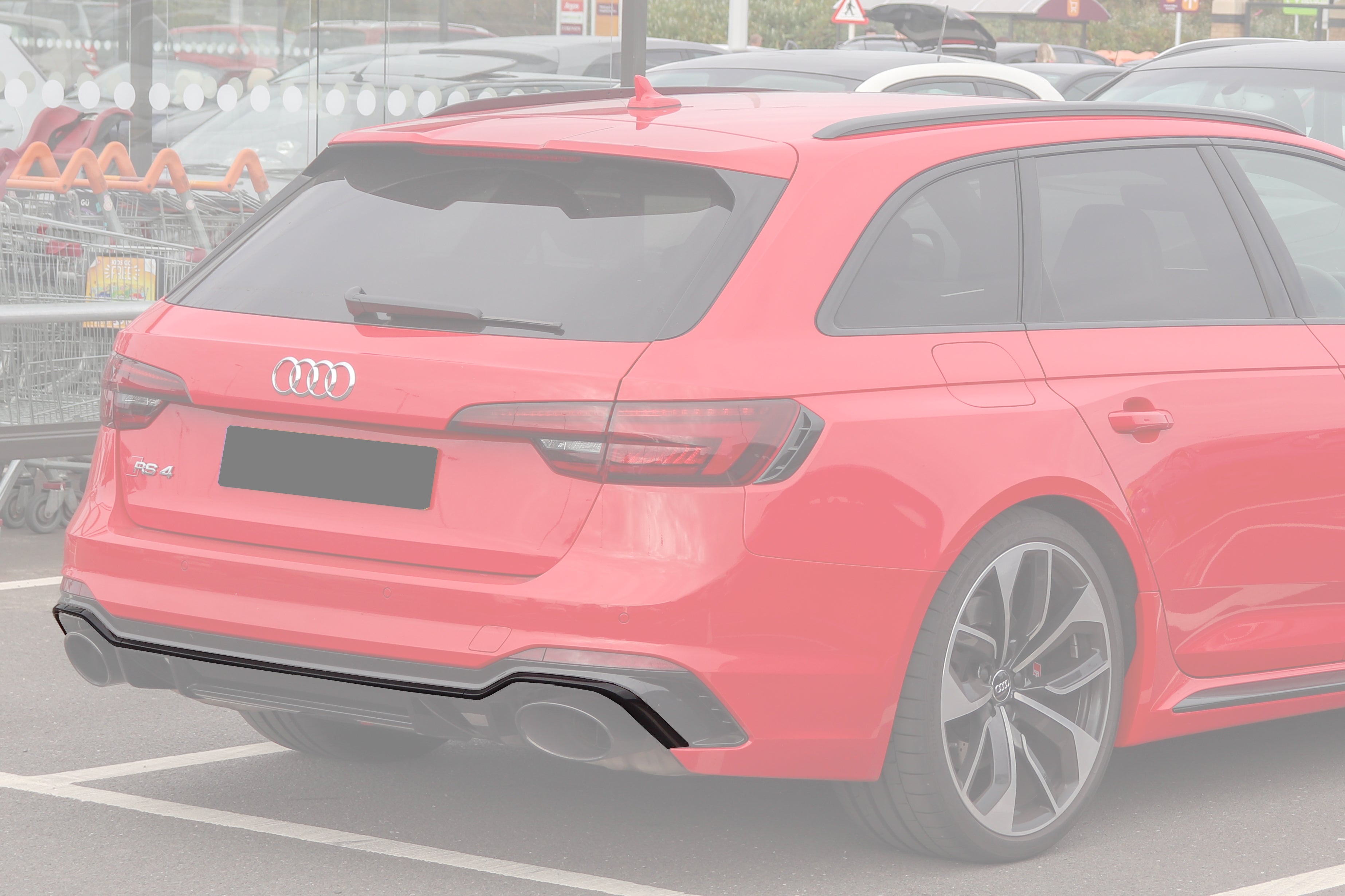 DarwinPRO Carbon Fiber Rear Diffuser Trim Lip | 2017-2024 Audi RS4 B9