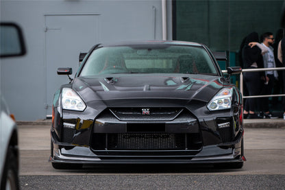 DarwinPRO 2017-2023 Nissan GTR R35 EBA BKSS Style Carbon Fiber Front Lip