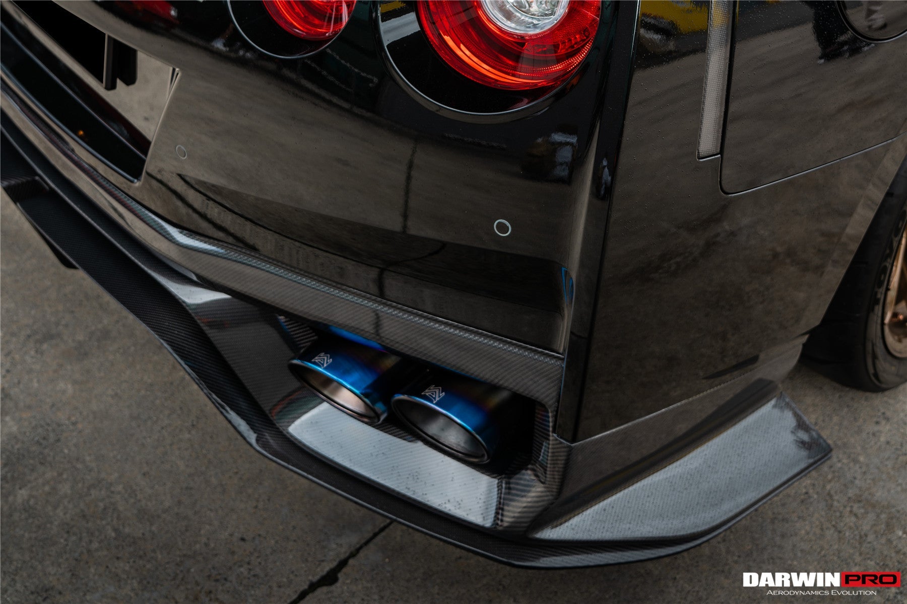 DarwinPRO 2017-2023 Nissan GTR R35 EBA BKSS Style Carbon Fiber Front Lip
