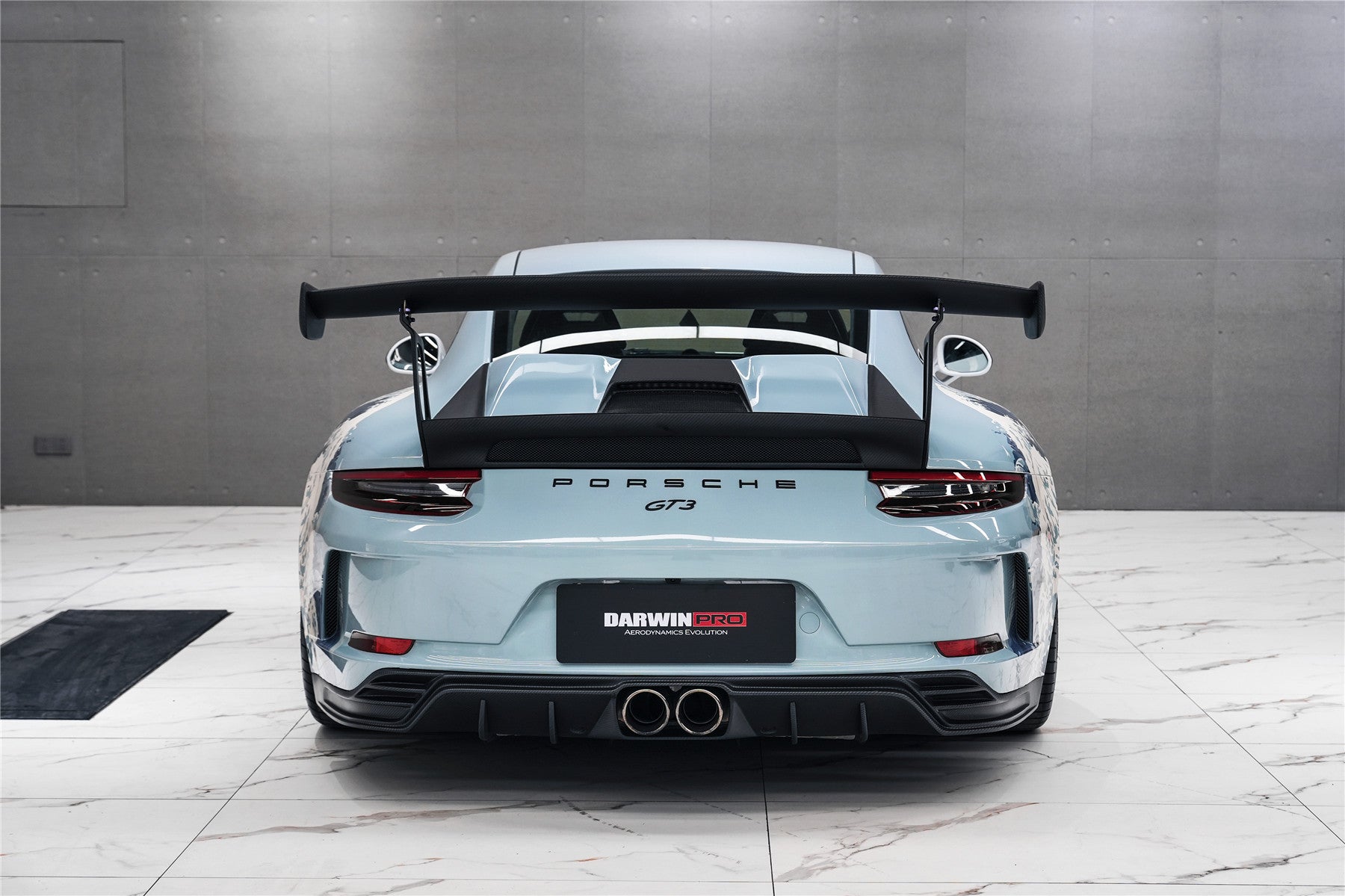 DarwinPRO 2017-2019 Porsche 911 991.2 GT3 Only BKSS Style Carbon Fiber Rear Lip Diffuser