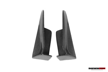 DarwinPRO 2013-2019 BMW Serie 3 F30 F35 M-Tech GV Style Borde delantero de fibra de carbono con tapas