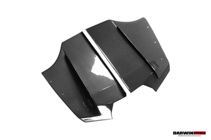 DarwinPRO 2013-2019 BMW 3 Series F30 F35 M-Tech GV Carbon Fiber Rear Lip with Diffuser & Caps