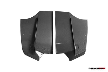 DarwinPRO 2013-2019 BMW 3 Series F30 F35 M-Tech GV Carbon Fiber Rear Lip with Diffuser & Caps