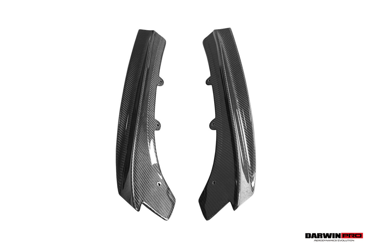 DarwinPRO 2013-2019 BMW 3 Series F30 F35 M-Tech GV Style Carbon Fiber Rear Lip with Caps