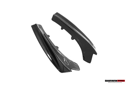 DarwinPRO 2013-2019 BMW 3 Series F30 F35 M-Tech GV Style Carbon Fiber Rear Lip with Caps