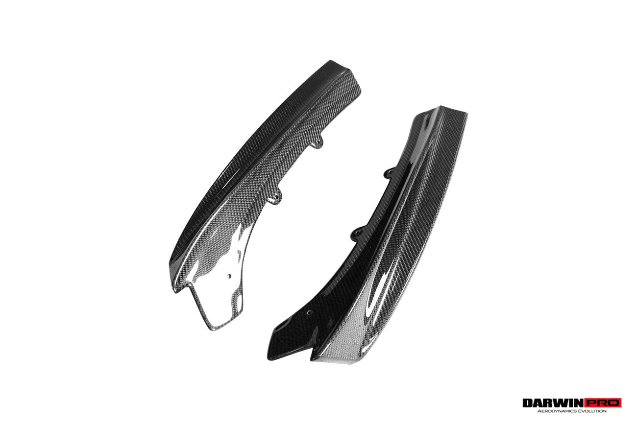 DarwinPRO 2013-2019 BMW 3 Series F30 F35 M-Tech GV Style Carbon Fiber Rear Lip with Caps