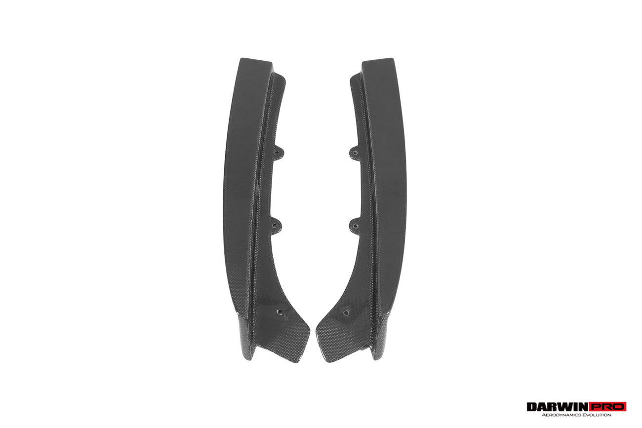 DarwinPRO 2013-2019 BMW 3 Series F30 F35 M-Tech GV Style Carbon Fiber Rear Lip with Caps