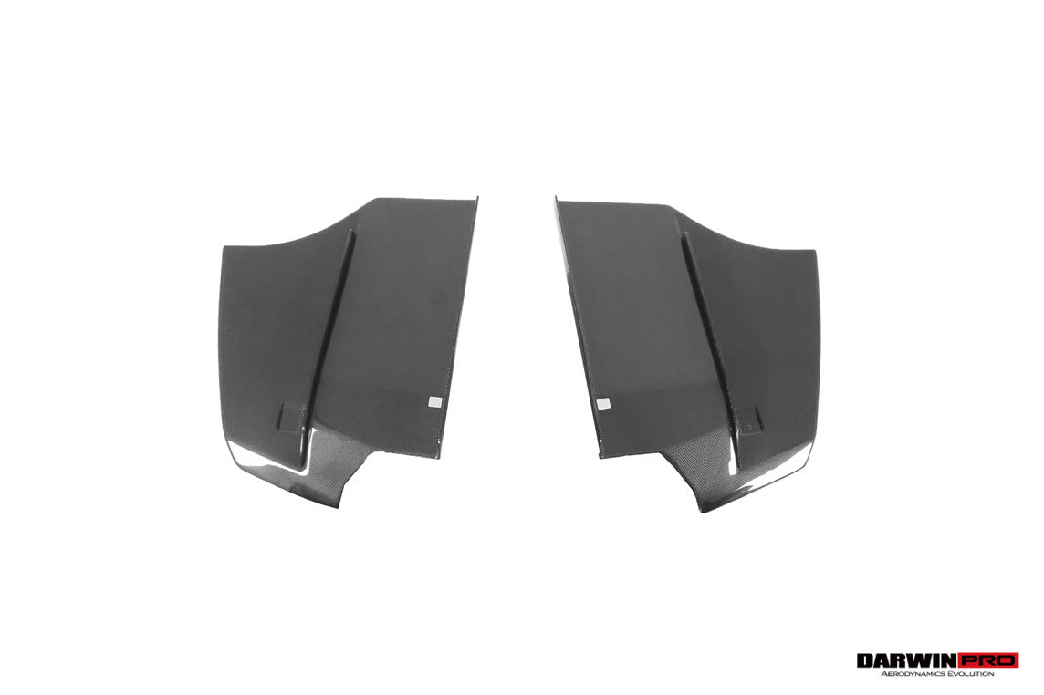 Borde trasero de fibra de carbono DarwinPRO 2013-2019 BMW Serie 3 F30 F35 M-Tech GV Style con bandeja inferior