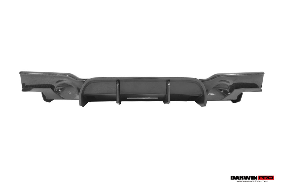 DarwinPRO 2013-2019 BMW 3 Series F30 F35 M-Tech GV Style Carbon Fiber Rear Lip with Caps