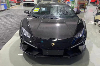 DarwinPRO 2015-2025 Lamborghini Huracan LP610 & LP580 & EVO Convert Tecnica Style Dry Carbon Fiber Hood