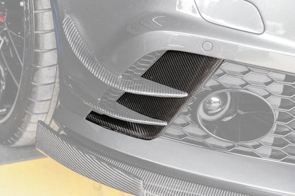Tapas de ventilación de parachoques delantero de fibra de carbono estilo BS para Audi RS6 C7 Avant Carbonado 2013-2018