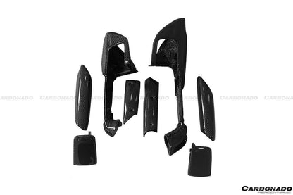 Carbonado 2015-2020 Ferrari 488 GTB Spider OE Style Carbon Fiber Door Handle Interior