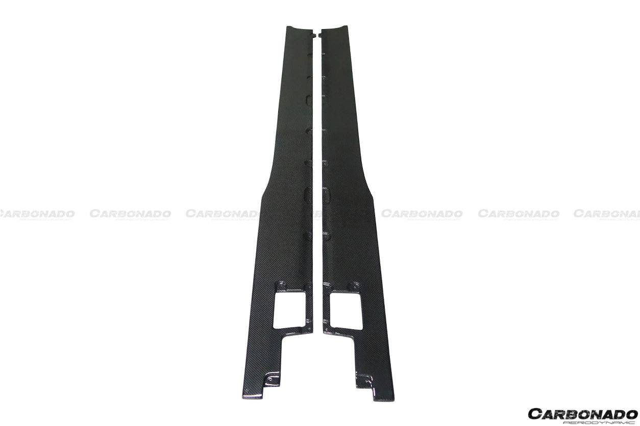 Faldones laterales de fibra de carbono estilo DM para Lamborghini Aventador LP700 Coupé Roadster Carbonado 2011-2016