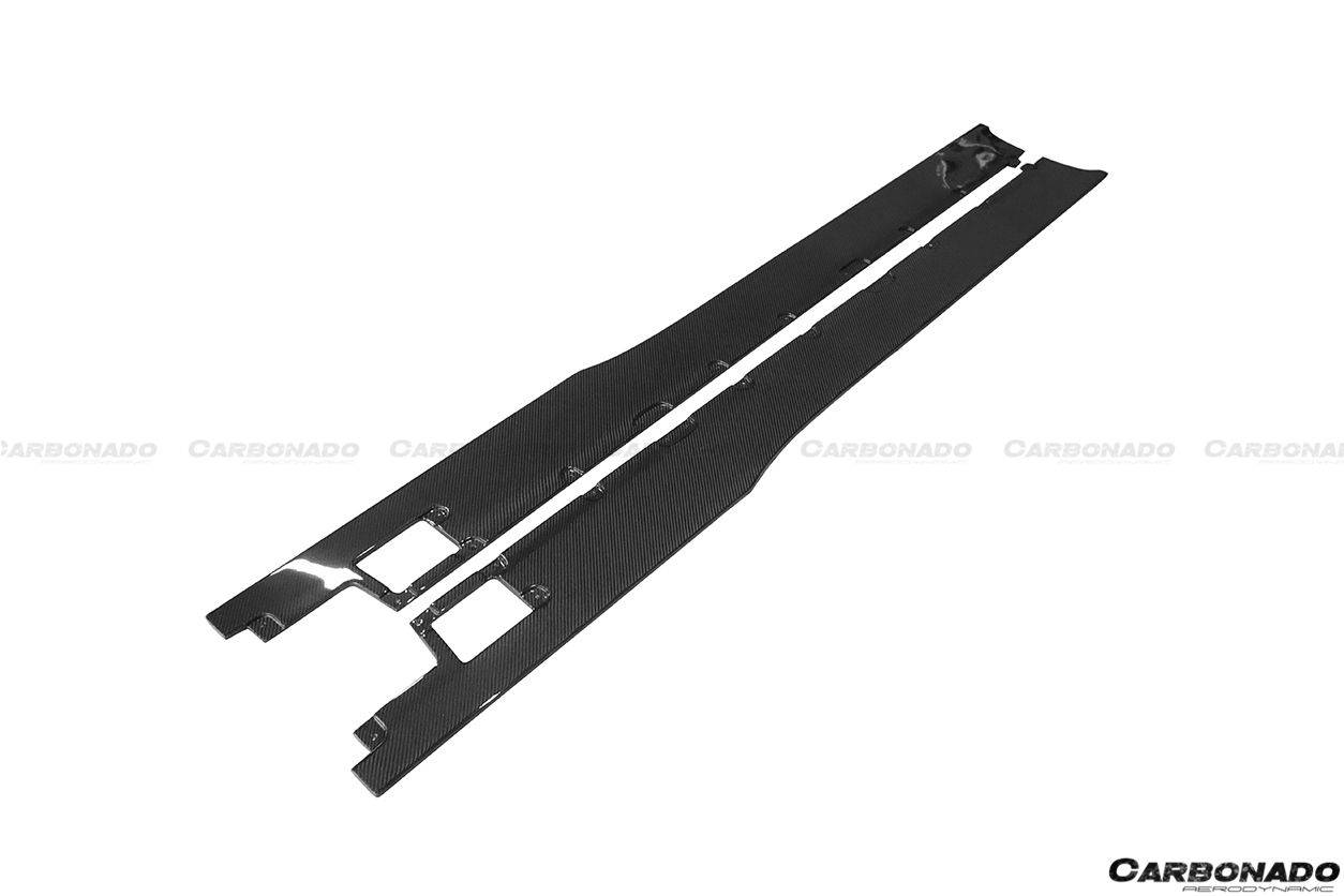 Faldones laterales de fibra de carbono estilo DM para Lamborghini Aventador LP700 Coupé Roadster Carbonado 2011-2016