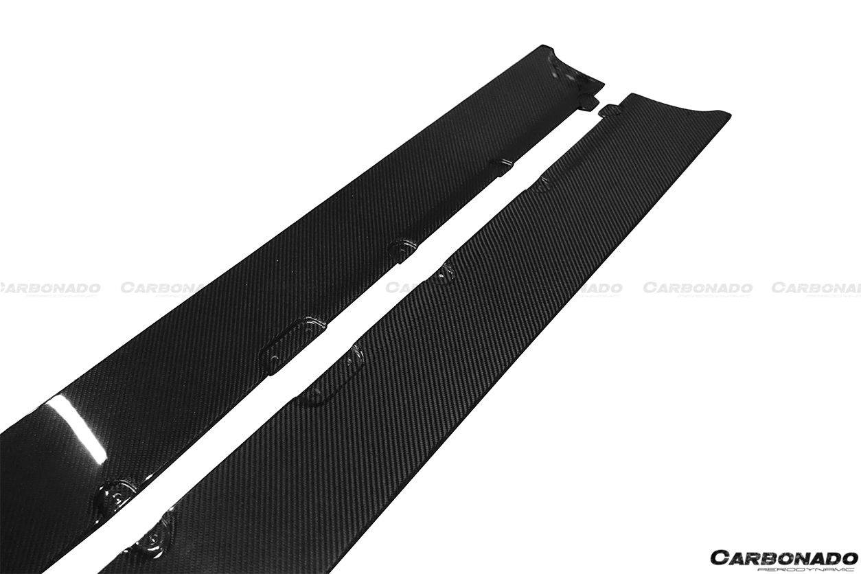 Faldones laterales de fibra de carbono estilo DM para Lamborghini Aventador LP700 Coupé Roadster Carbonado 2011-2016