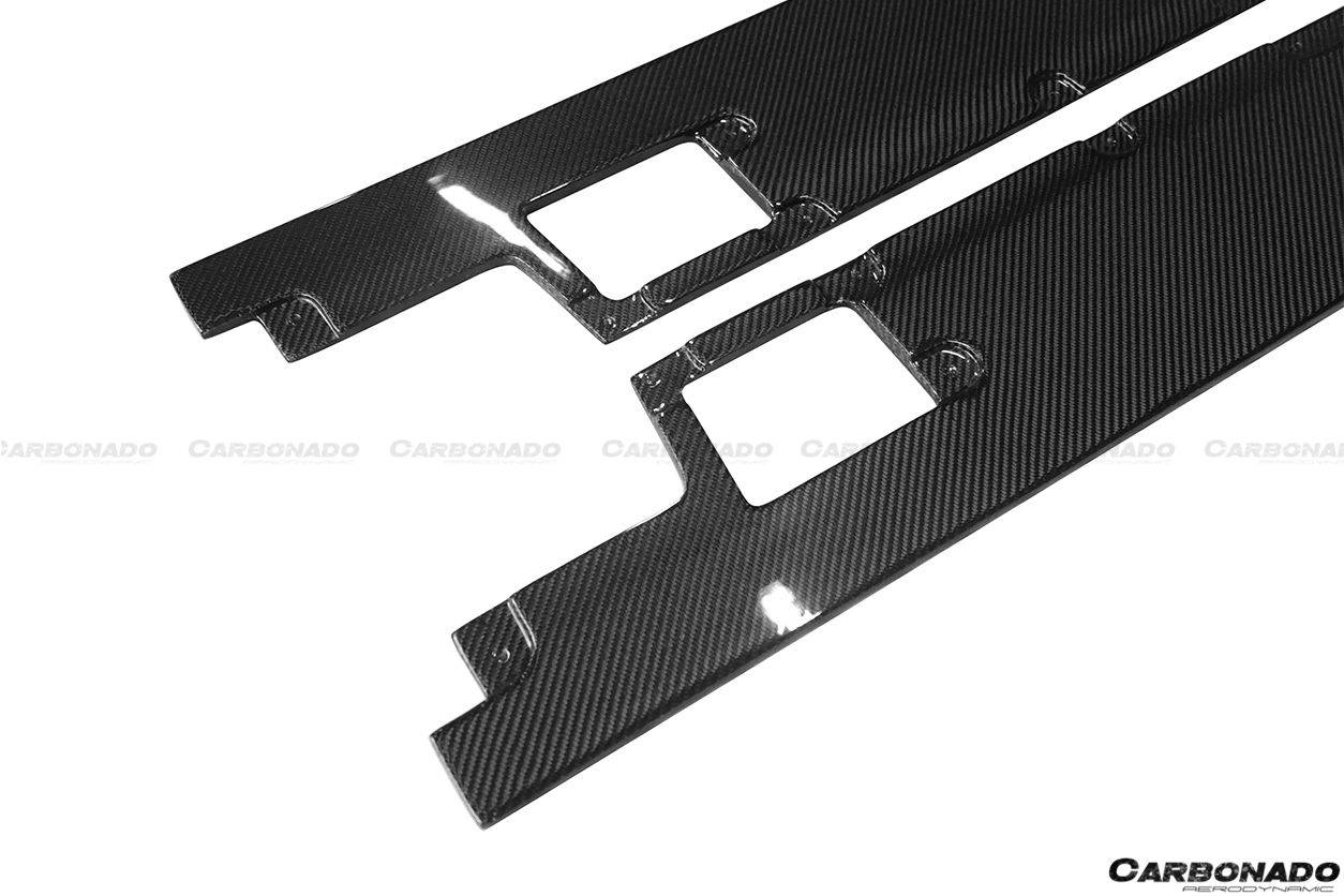 Faldones laterales de fibra de carbono estilo DM para Lamborghini Aventador LP700 Coupé Roadster Carbonado 2011-2016