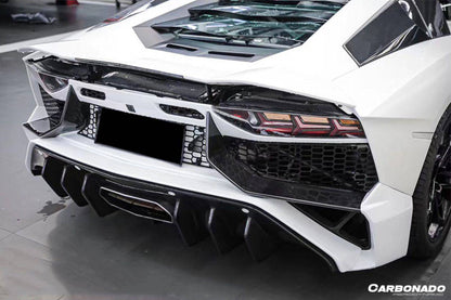 Carbonado 2011-2016 Lamborghini Aventador LP700 Coupe  Roadster SV Style Rear Bumper