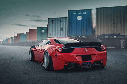 Alerón trasero para maletero estilo DE Ferrari 458 Coupé Carbonado 2010-2015