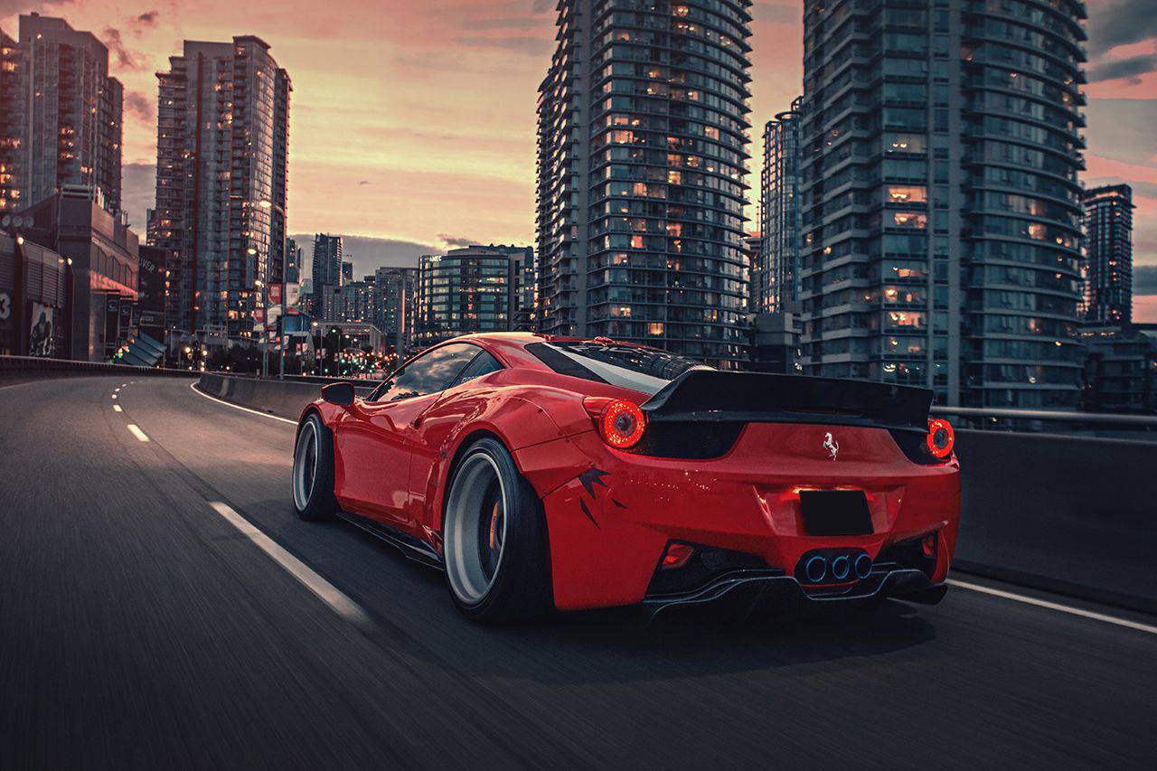 Alerón trasero para maletero estilo DE Ferrari 458 Coupé Carbonado 2010-2015