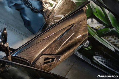 Reemplazo de puerta interior de fibra de carbono para Lamborghini Aventador LP700 LP740 Coupé Roadster Carbonado 2011-2016