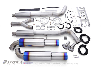 Tomei Titanium Dual Cat-Back Exhaust | 2014-2024 Infiniti Q50 (TB6090-NS21E)