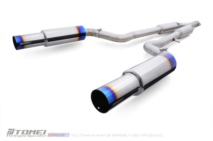 Tomei Titanium Dual Cat-Back Exhaust | 2014-2024 Infiniti Q50 (TB6090-NS21E)
