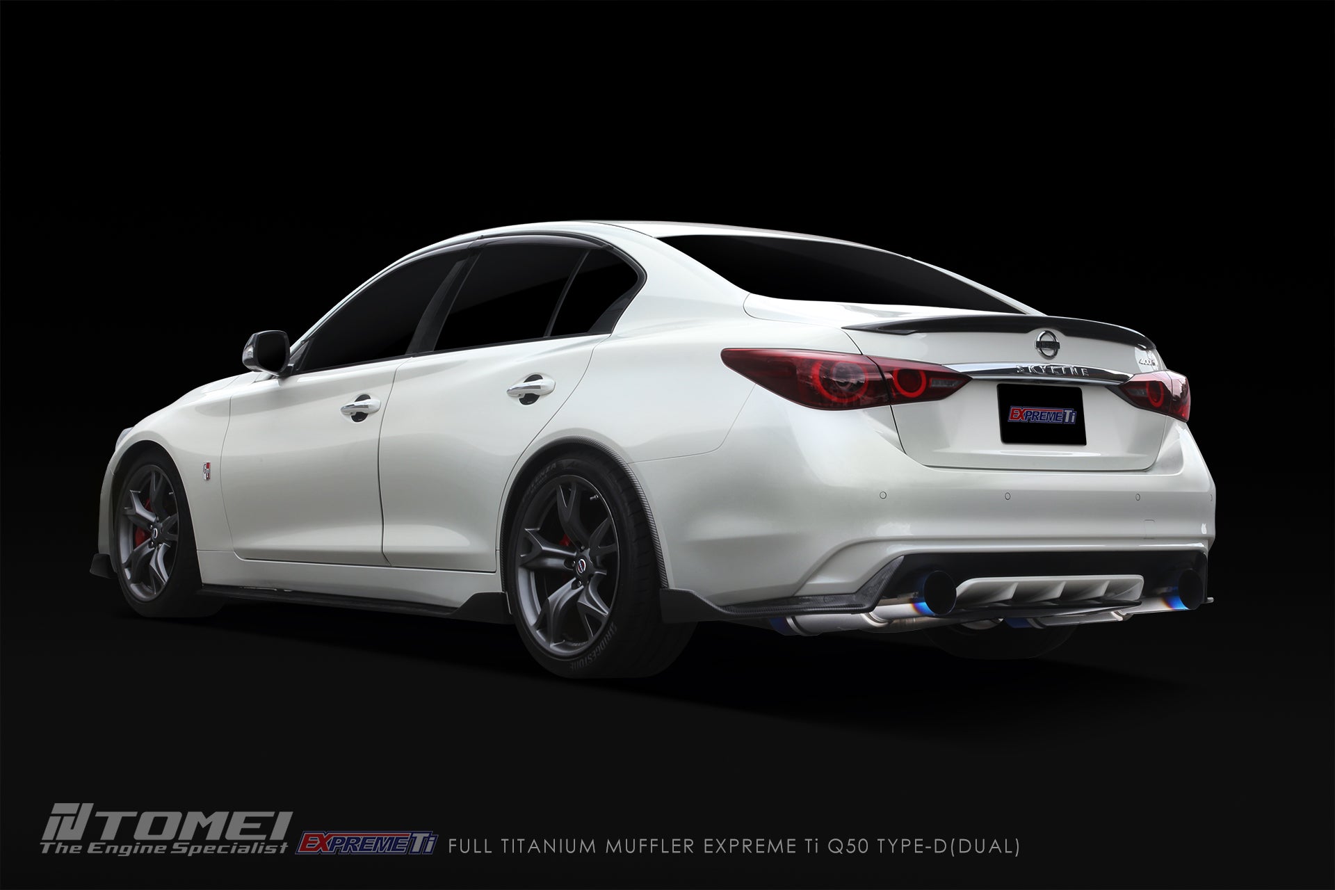 Tomei Titanium Dual Cat-Back Exhaust | 2014-2024 Infiniti Q50 (TB6090-NS21E)