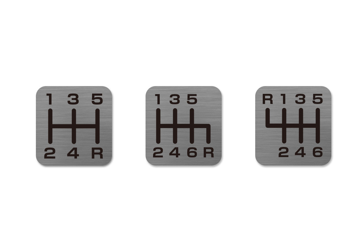 Tomei Duracon Shift Knob Repair Part Shift Pattern Sticker (3-Piece Set)
