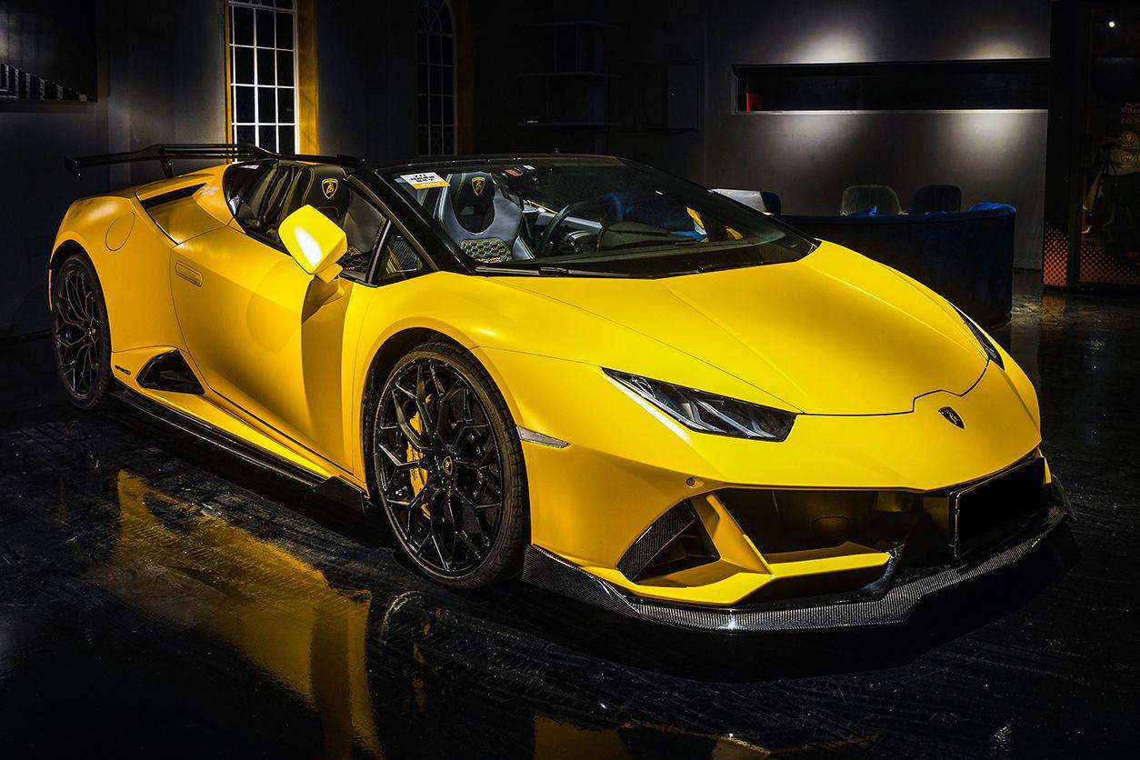 Carbonado OD Style Carbon Fiber Front Lip | 2019-2023 Lamborghini Huracan EVO RWD - 1