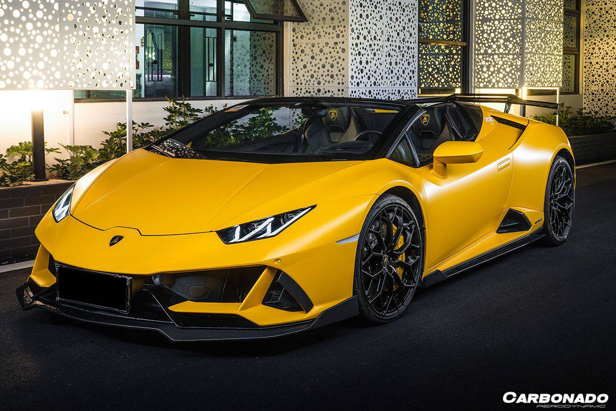 Carbonado OD Style Carbon Fiber Front Lip | 2019-2023 Lamborghini Huracan EVO RWD - 2