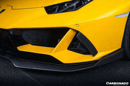 Carbonado OD Style Carbon Fiber Front Lip | 2019-2023 Lamborghini Huracan EVO RWD - 3