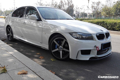 Carbonado 2008-2012 BMW 3 Series E90 1M Style Front Bumper with Lip Splitter