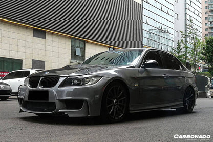 Carbonado 2008-2012 BMW 3 Series E90 1M Style Front Bumper with Lip Splitter