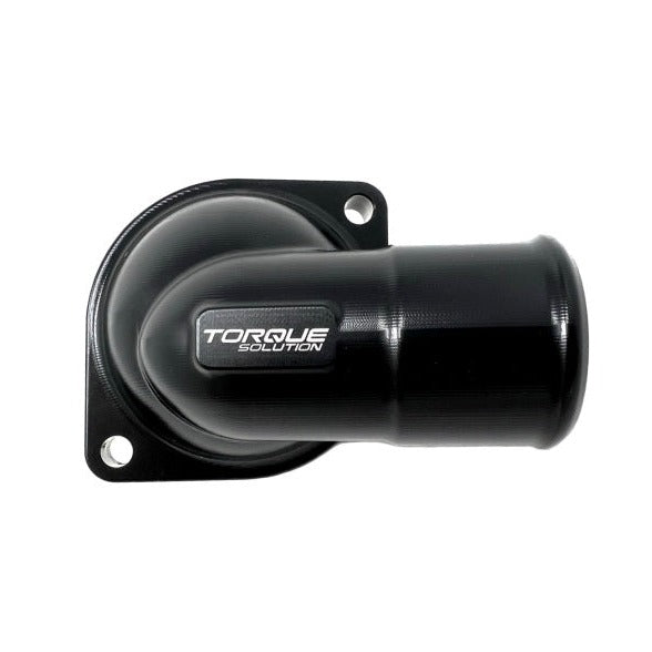 Torque Solution 02-14 Subaru WRX / 04-21 Subaru STI Billet Carcasa del termostato - Negro anodizado