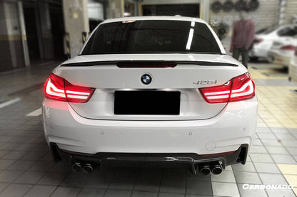 Carbonado 2013-2020 BMW 4 Series F32 F33 ECC Style Carbon Fiber Rear Lip (For M-Tech Only )