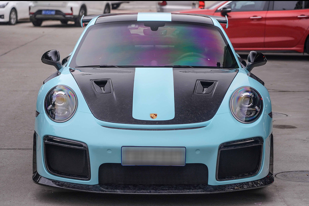 Carbonado 2013-2019 Porsche 991 Carrera    Targa S    4   4s GT2RS Style Carbon Fiber Hood