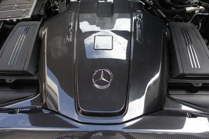 Reemplazo de cubierta de motor de fibra de carbono para Mercedes Benz AMG GT GTS Carbonado 2015-2020