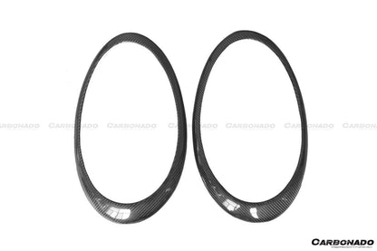 Carbonado 2012-2019 Porsche Carrera Targa 991 Ceja de fibra de carbono