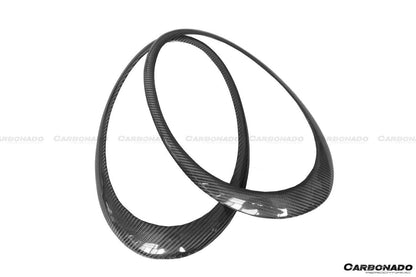Carbonado 2012-2019 Porsche Carrera Targa 991 Ceja de fibra de carbono