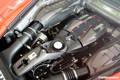 Carbonado 2015-2023 Ferrari 488 GTB Pista  F8 Dry Carbon Fiber Engine Bay Panels With Heat Protection