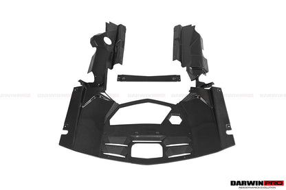 DarwinPRO 2013-2016 Lamborghini Aventador LP700 Roadster Carbon Fiber Engine Bay Panels Replacement