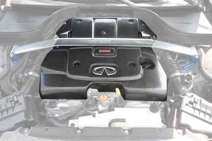 Carbonado 2007-2013 Infiniti G37 Sedan OEM Style Carbon Fiber Engine Cover