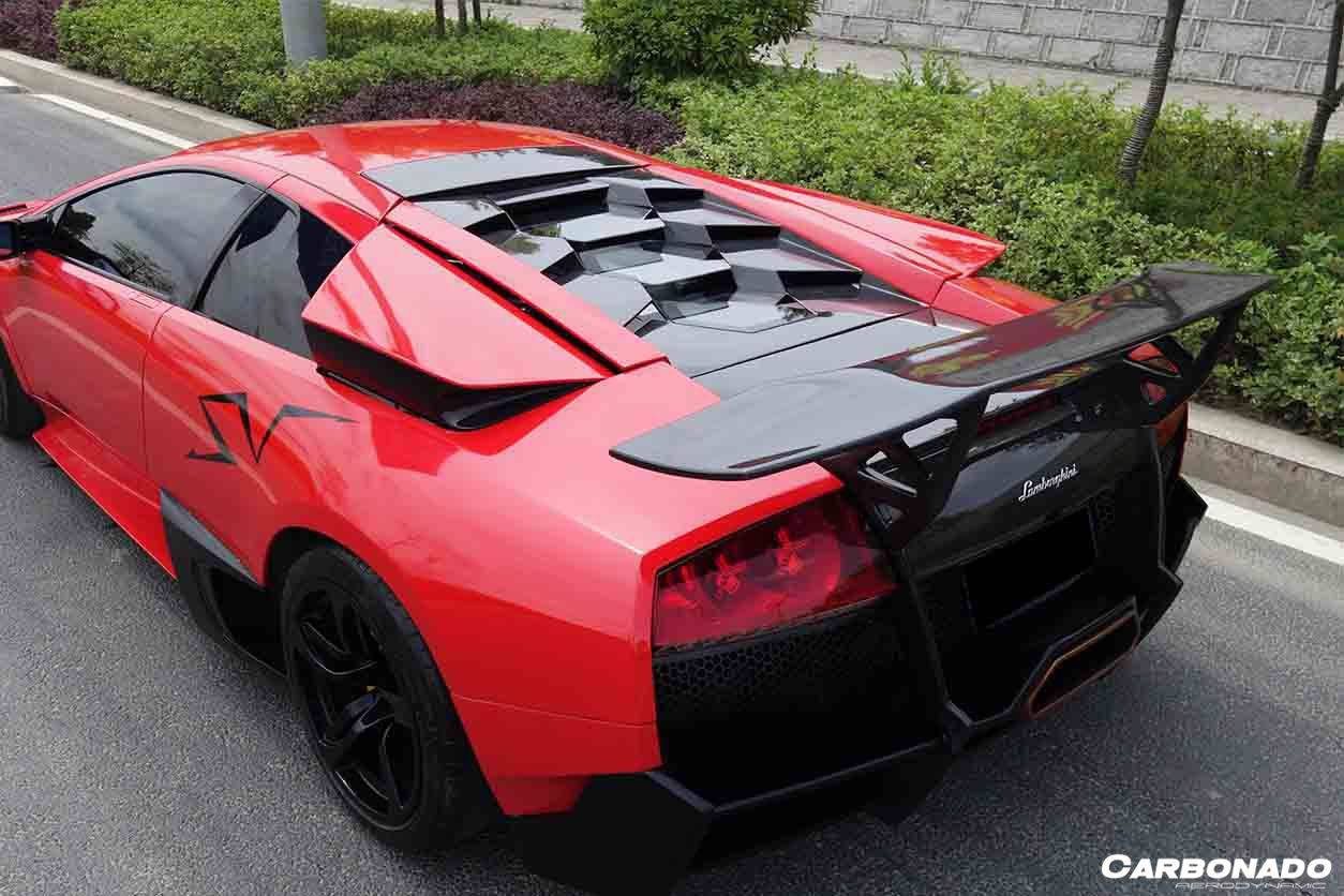 Carbonado 2001-2010 Lamborghini Murcielago LP640  LP670 SV Style Carbon Fiber Engine Trunk